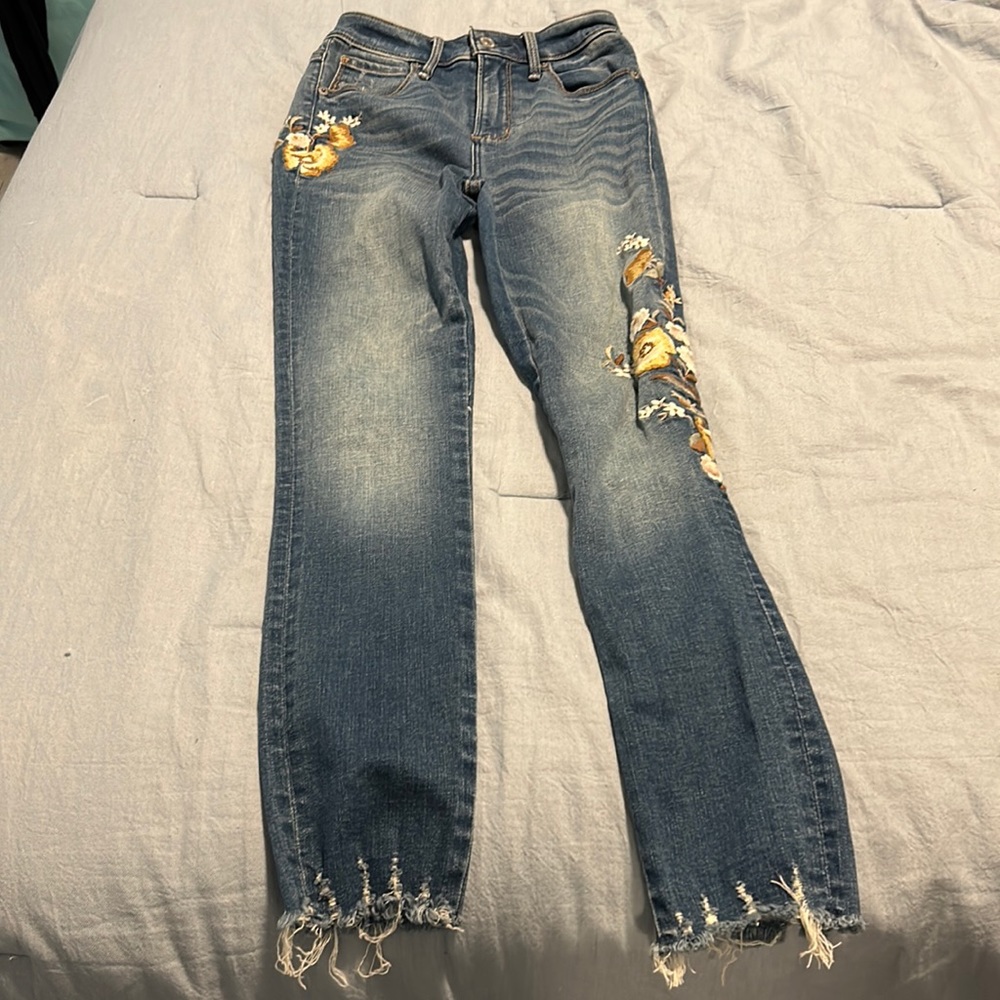 Embroidered jeans
